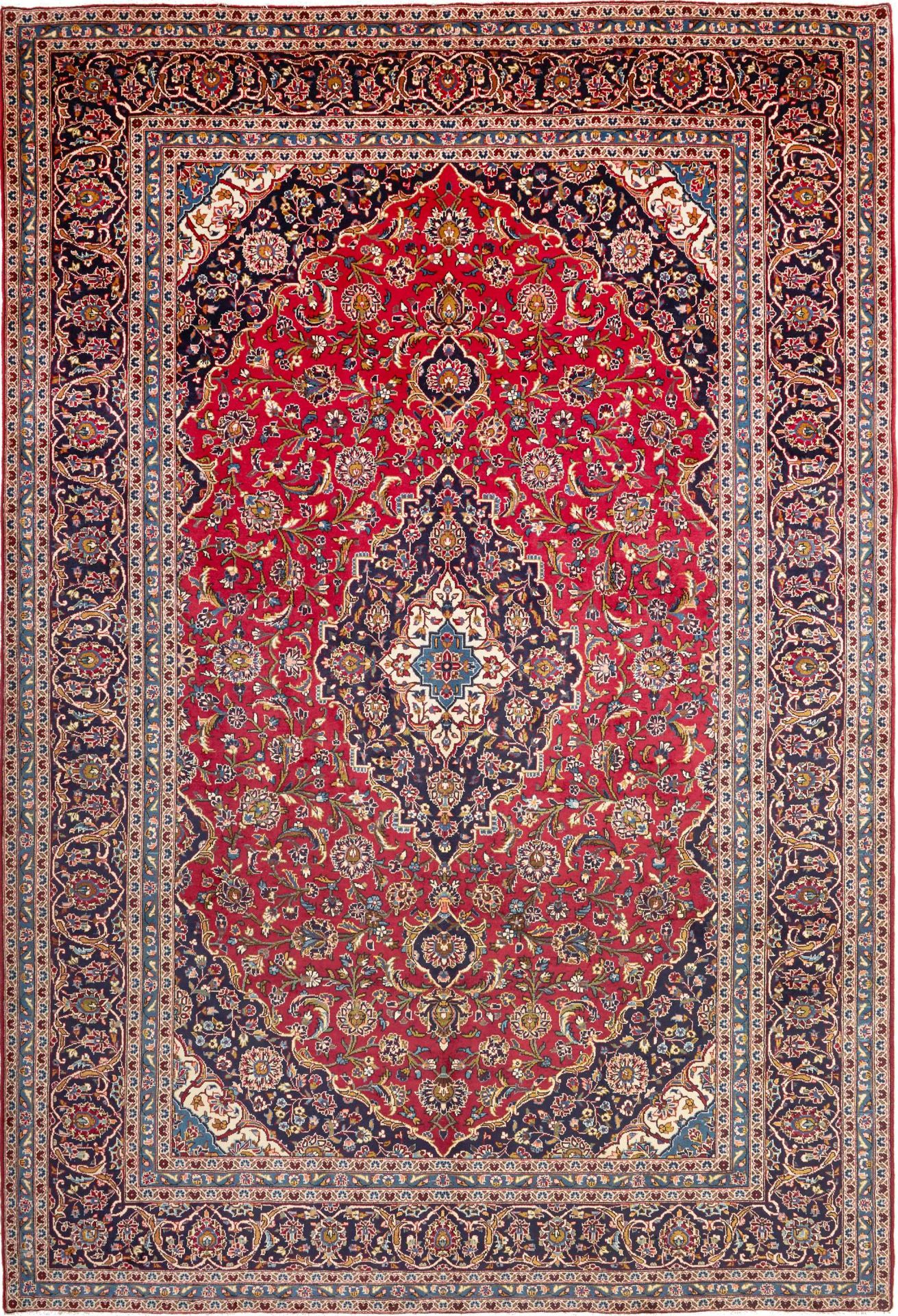 Kashan Persian Rug 245 × 359 cm, Wool, hand-knotted