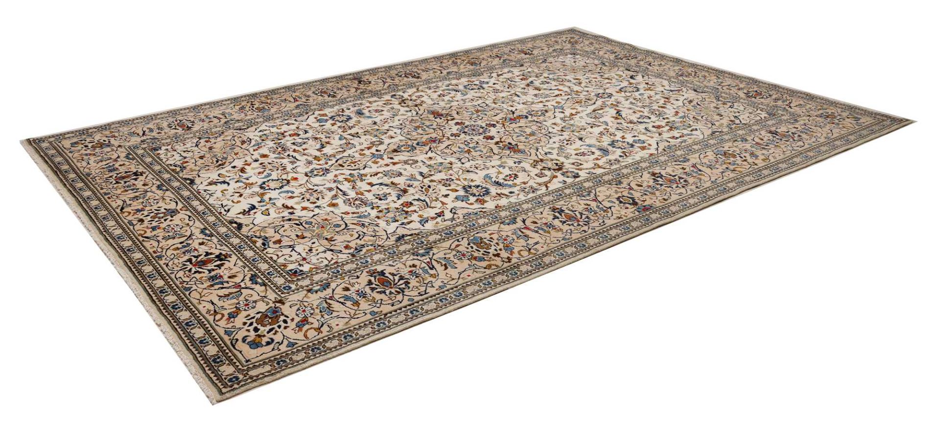 Kashan Persian Rug — hand-knotted, 244 × 352 cm, Wool