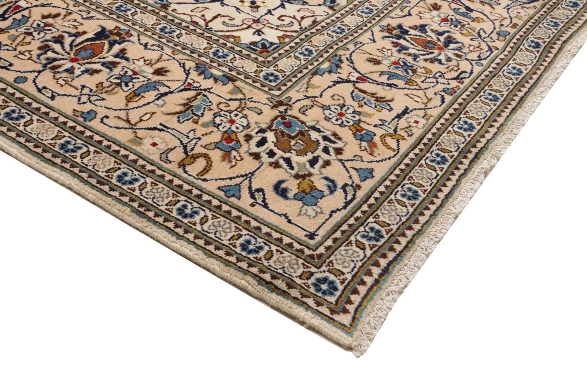 Kashan Persian Rug — hand-knotted, 244 × 352 cm, Wool