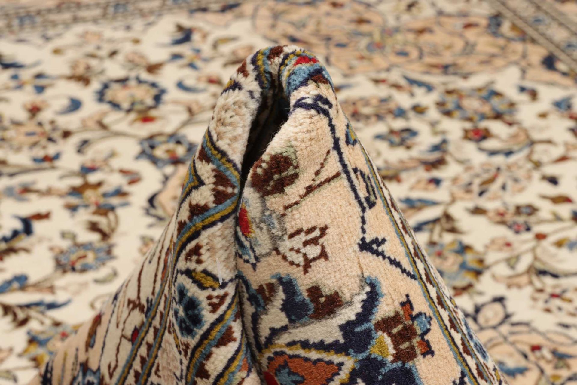 Kashan Persian Rug — hand-knotted, 244 × 352 cm, Wool