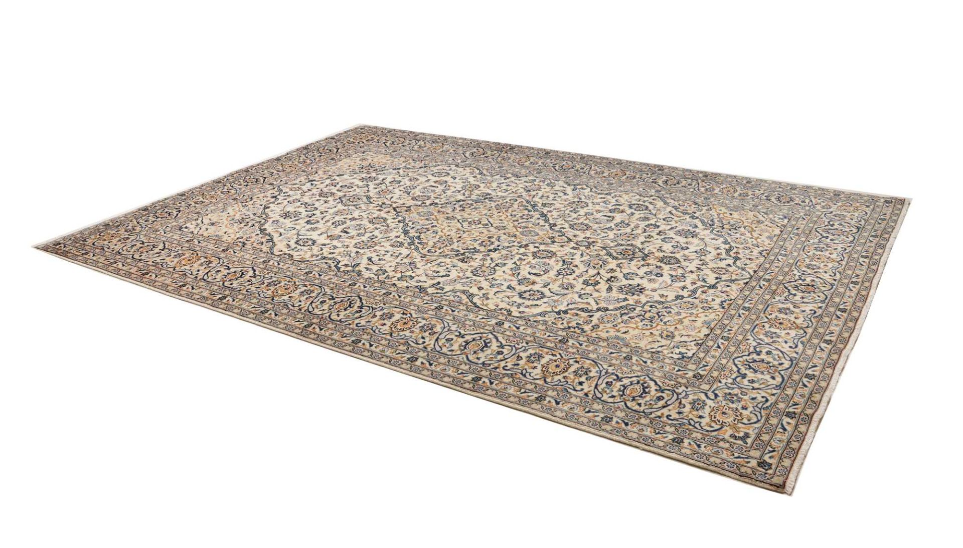Kashan Persian Rug — hand-knotted, 247 × 349 cm, Wool