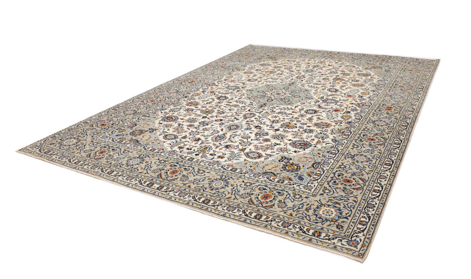 Kashan Persian Rug 273 × 366 cm, Wool, hand-knotted