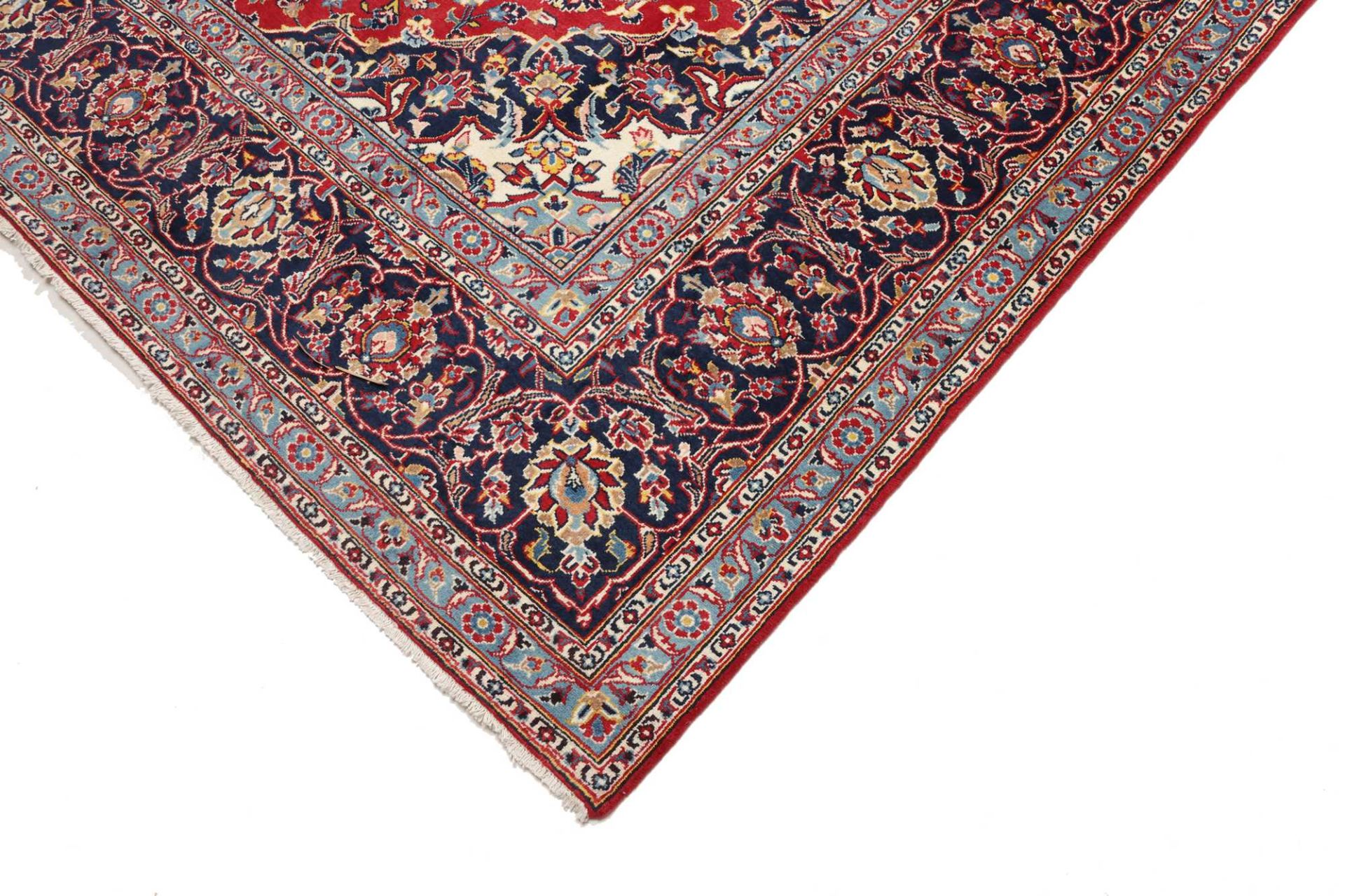 Kashan Persian Rug 251 × 346 cm, Wool, hand-knotted