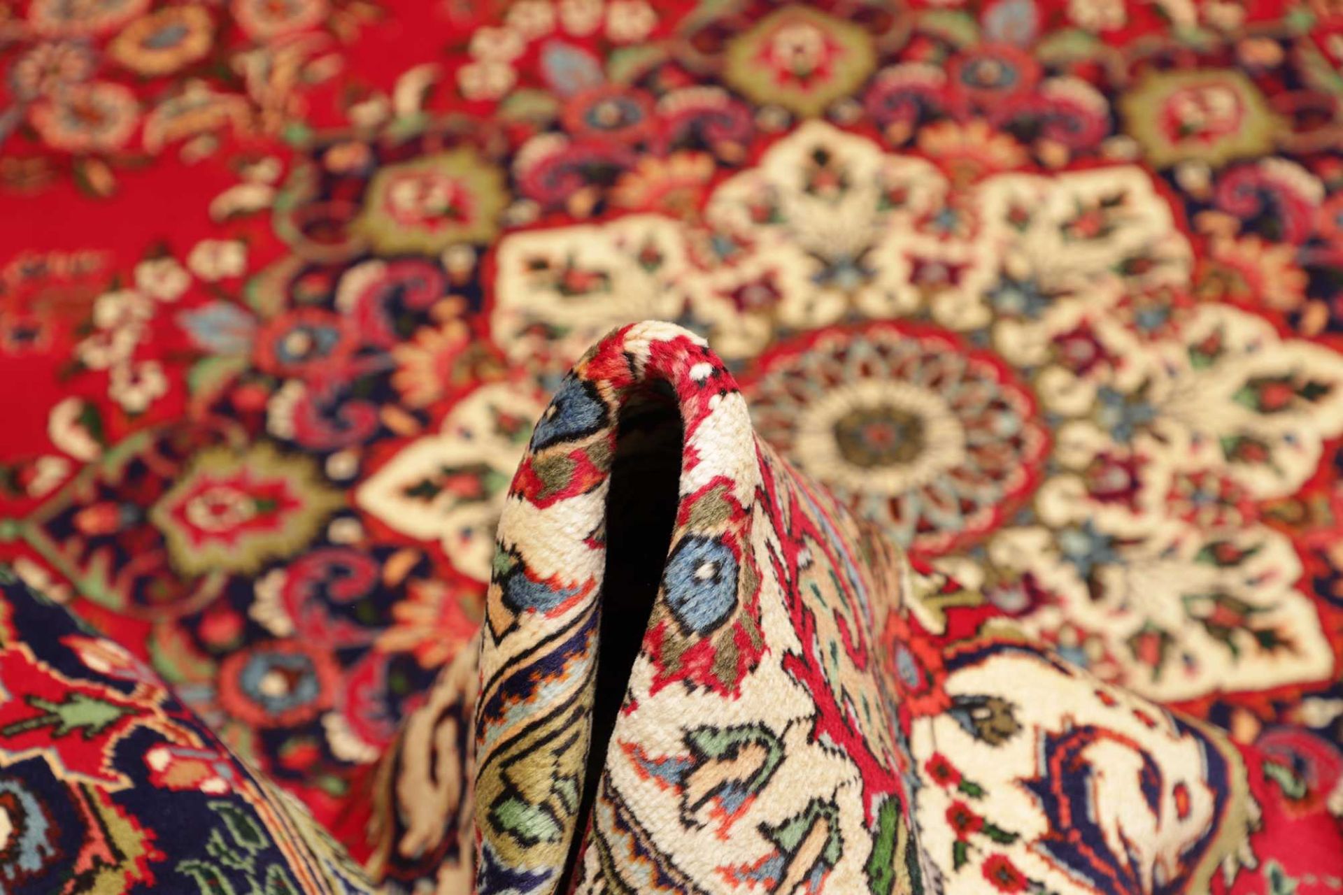 Hand-Knotted Wool Tabriz Persian Rug, 241 × 347 cm