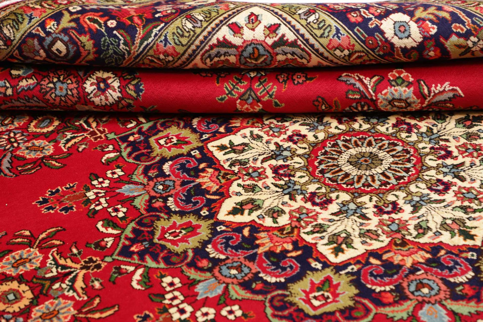 Hand-Knotted Wool Tabriz Persian Rug, 241 × 347 cm