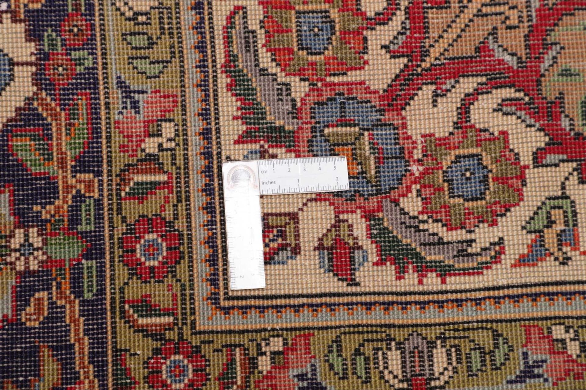 Hand-Knotted Wool Tabriz Persian Rug, 241 × 347 cm