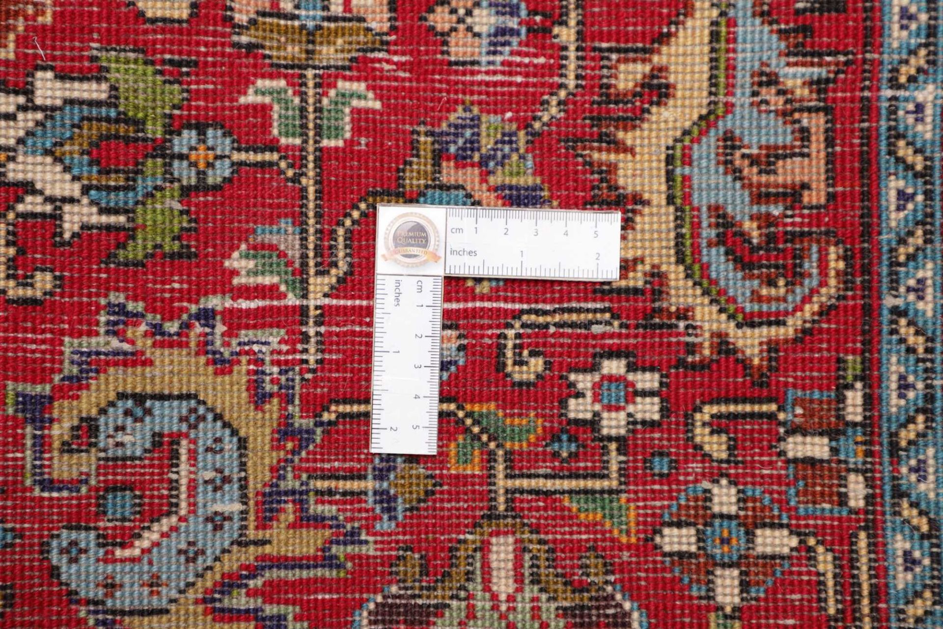 Hand-Knotted Wool Tabriz Persian Rug, 261 × 335 cm