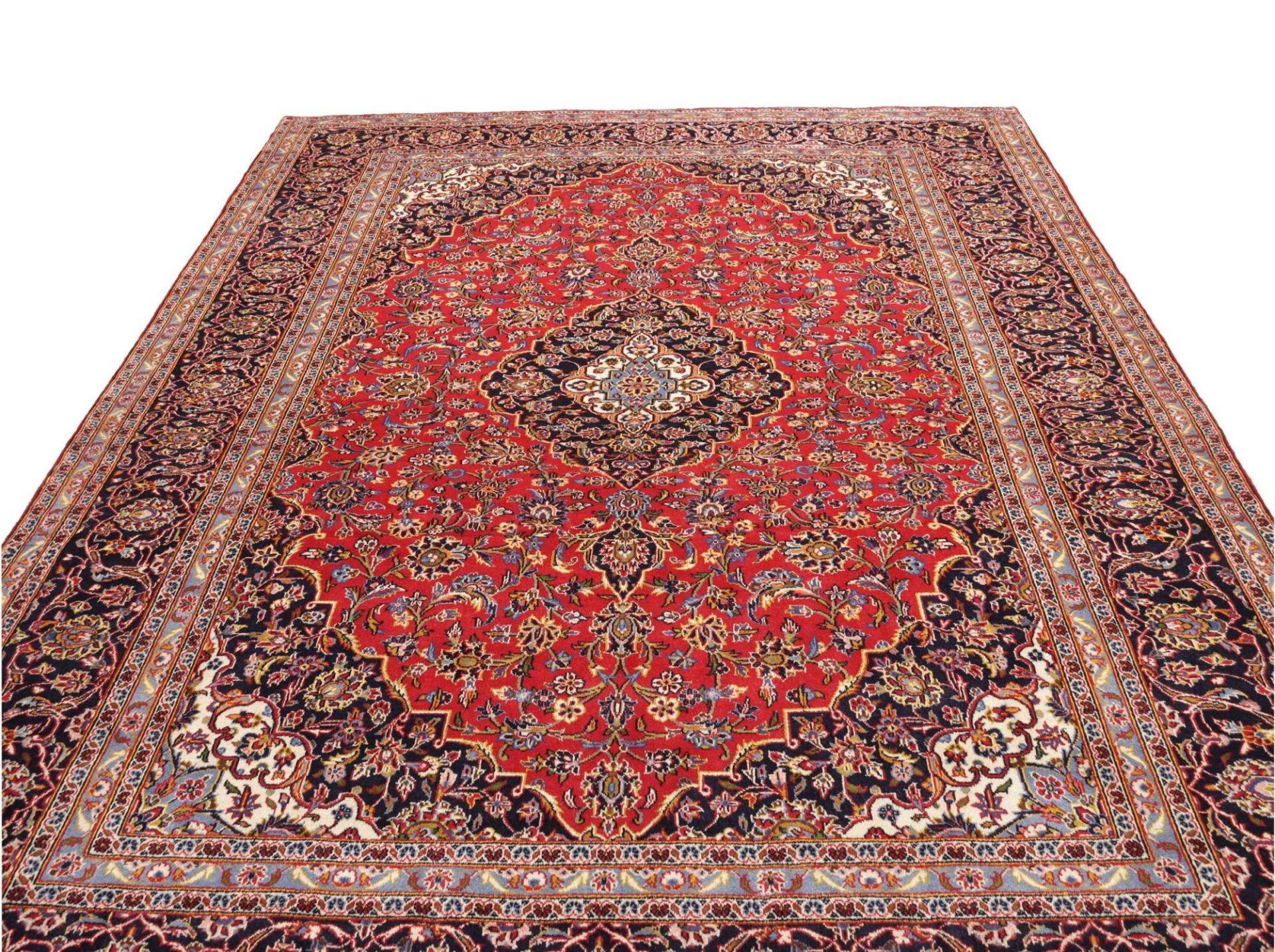 Kashan Persian Rug 253 × 347 cm, Wool, hand-knotted