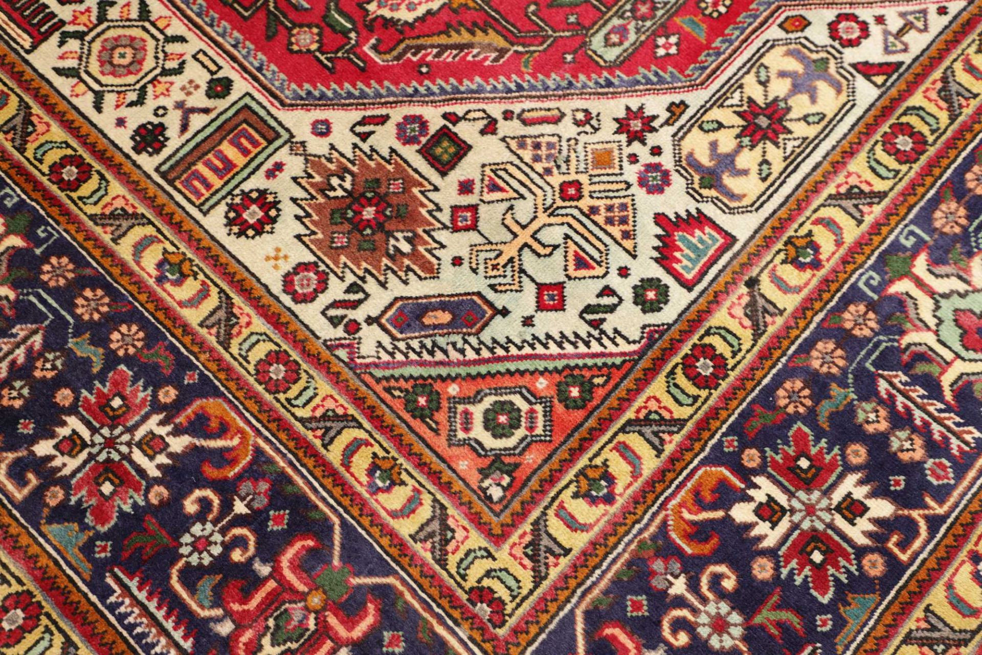 Hand-Knotted Wool Tabriz Persian Rug, 254 × 347 cm