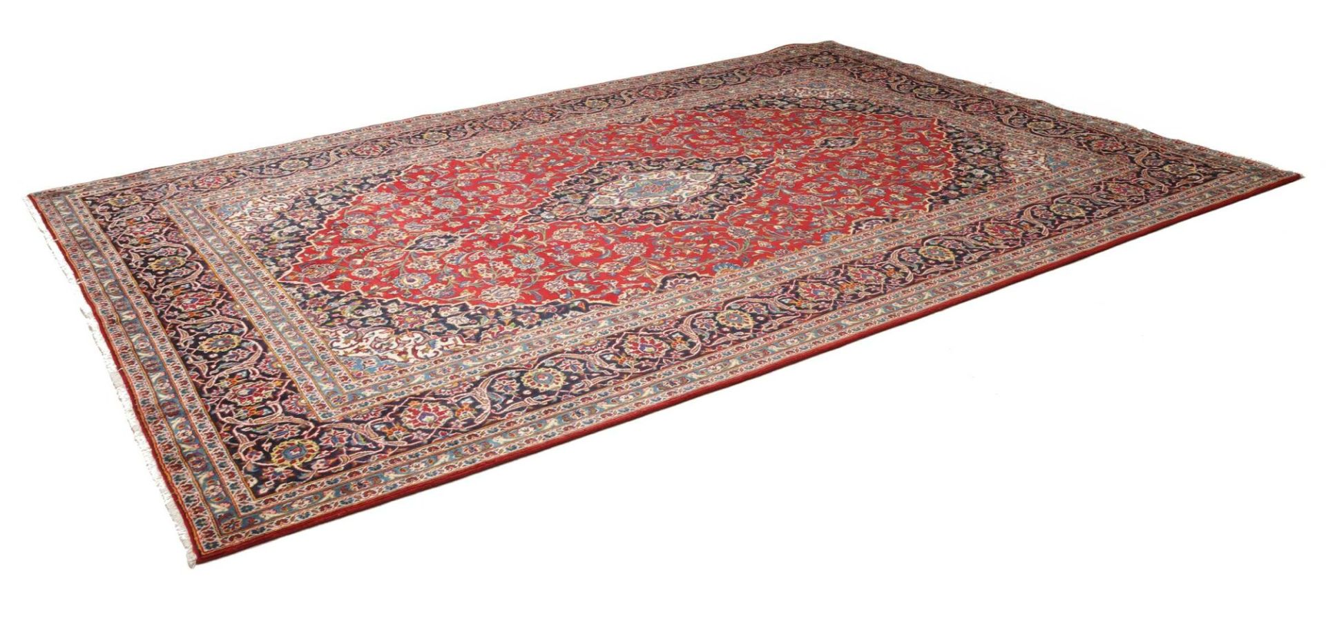 Kashan Persian Rug 248 × 357 cm, Wool, hand-knotted