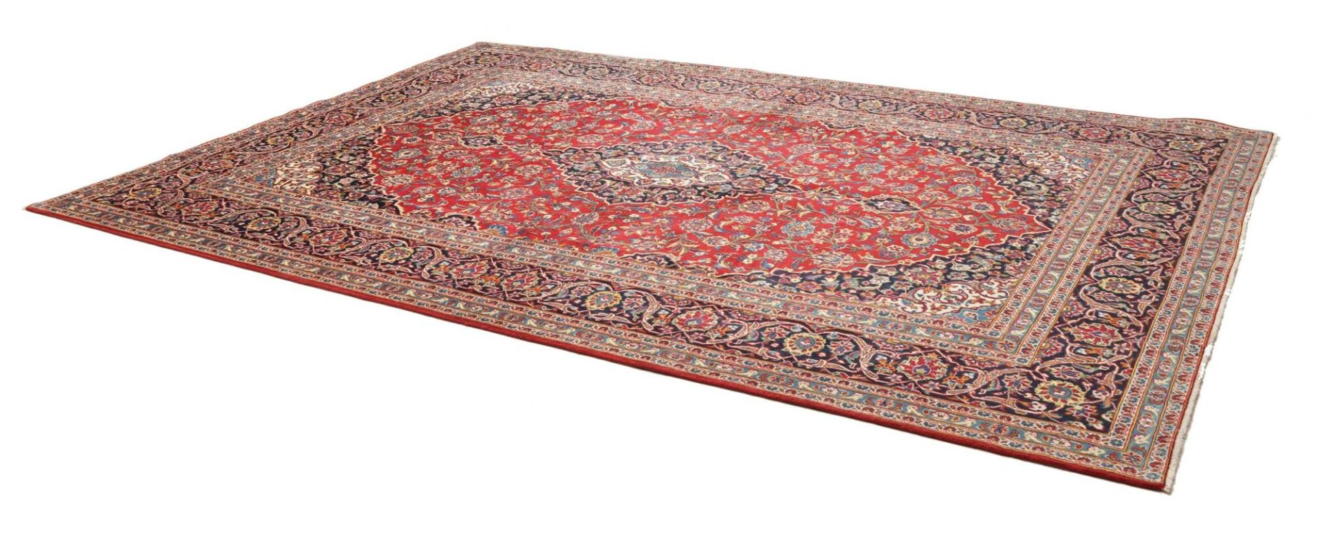Kashan Persian Rug 248 × 357 cm, Wool, hand-knotted