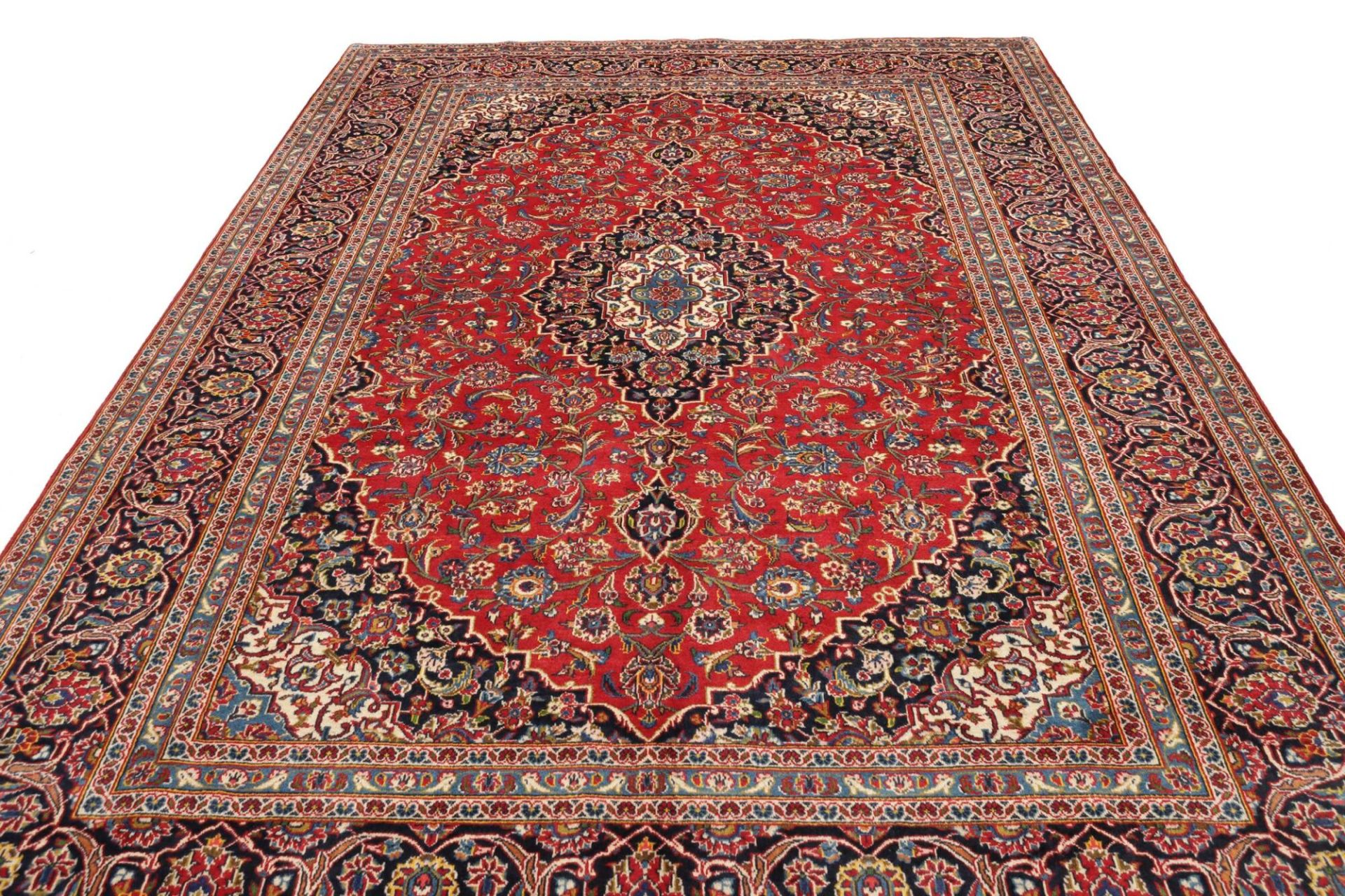Kashan Persian Rug 248 × 357 cm, Wool, hand-knotted