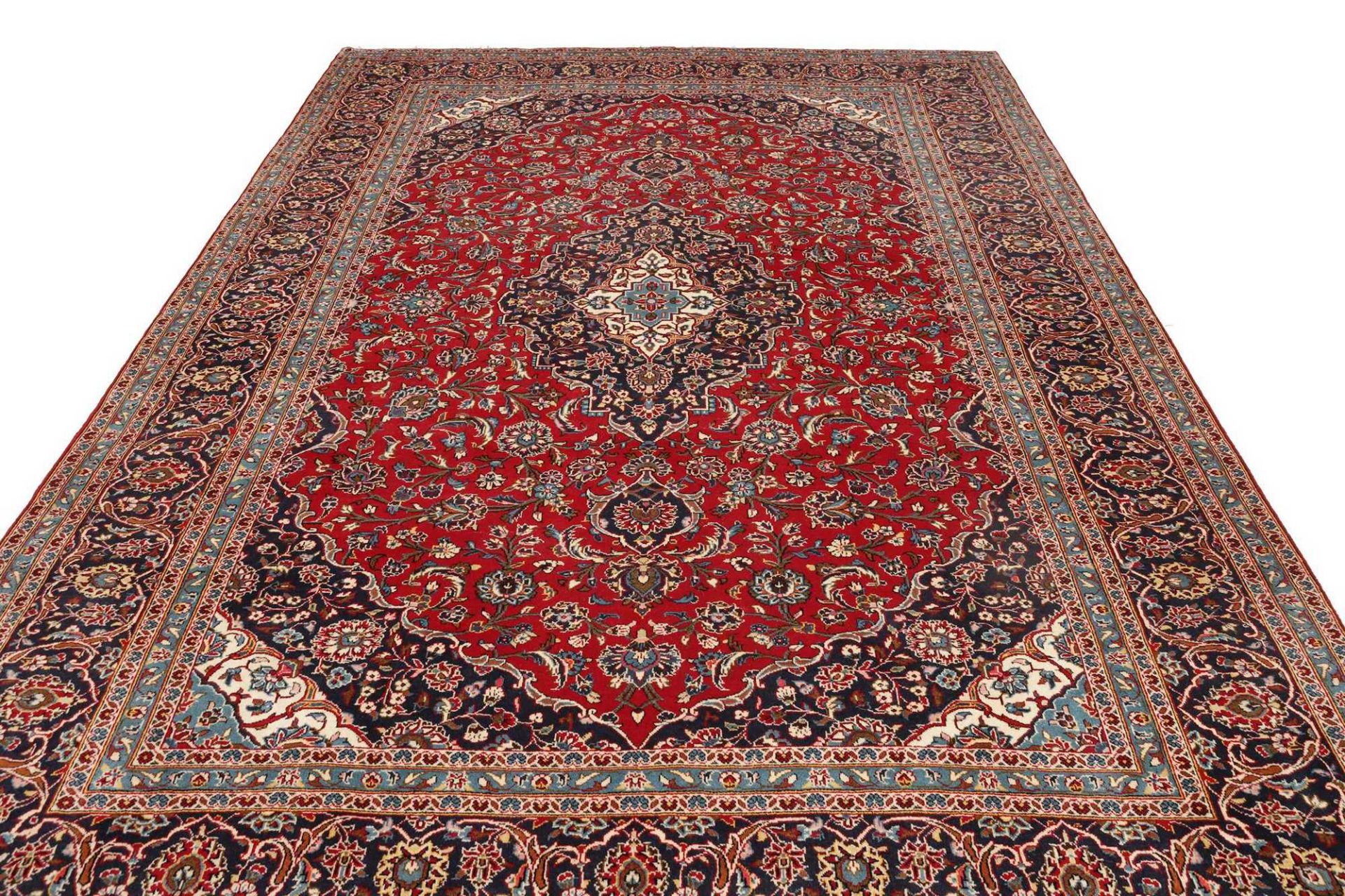 Kashan Persian Rug — hand-knotted, 247 × 359 cm, Wool