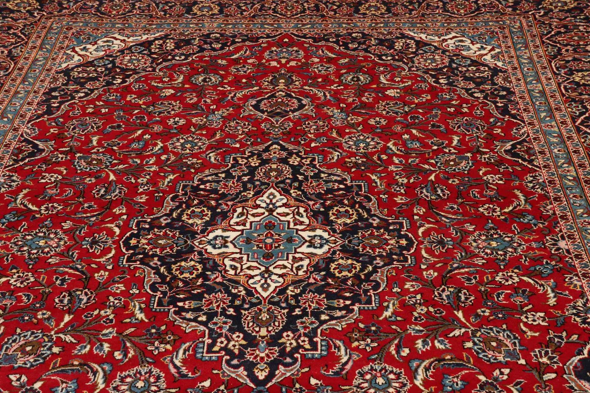 Kashan Persian Rug — hand-knotted, 247 × 359 cm, Wool