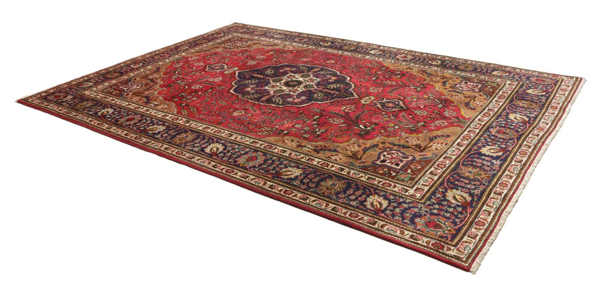 Tabriz Persian Rug — hand-knotted, 251 × 341 cm, Wool