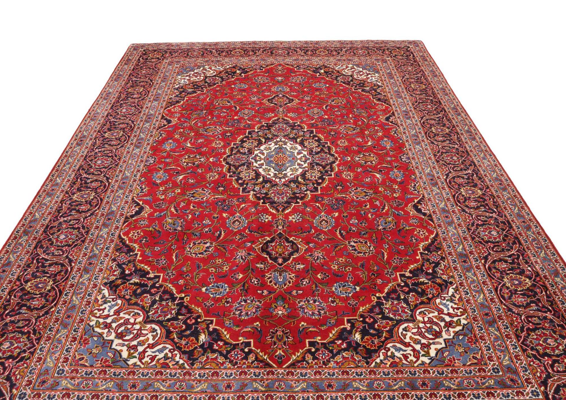 perserteppich-kashan-246-x-357-cm-schurwolle-handgeknupft-hochwertig-3 Hand-Knotted Wool Kashan Persian Rug, 246 × 357 cm