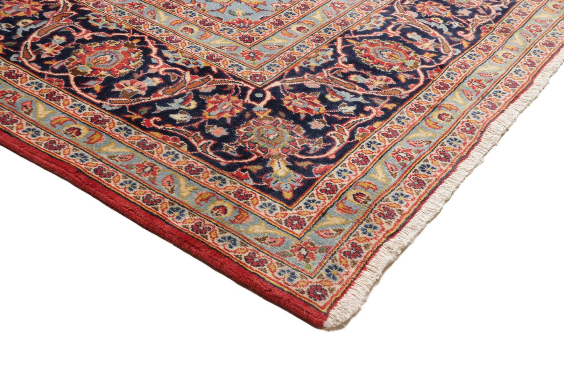 Kashan Persian Rug — hand-knotted, 251 × 364 cm, Wool