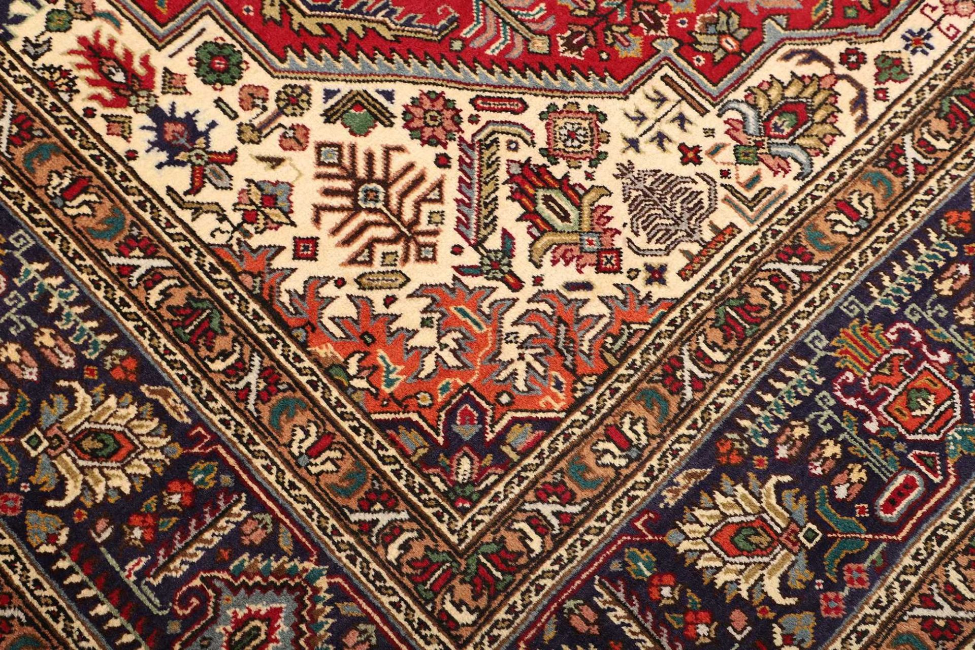Hand-Knotted Wool Tabriz Persian Rug, 249 × 342 cm