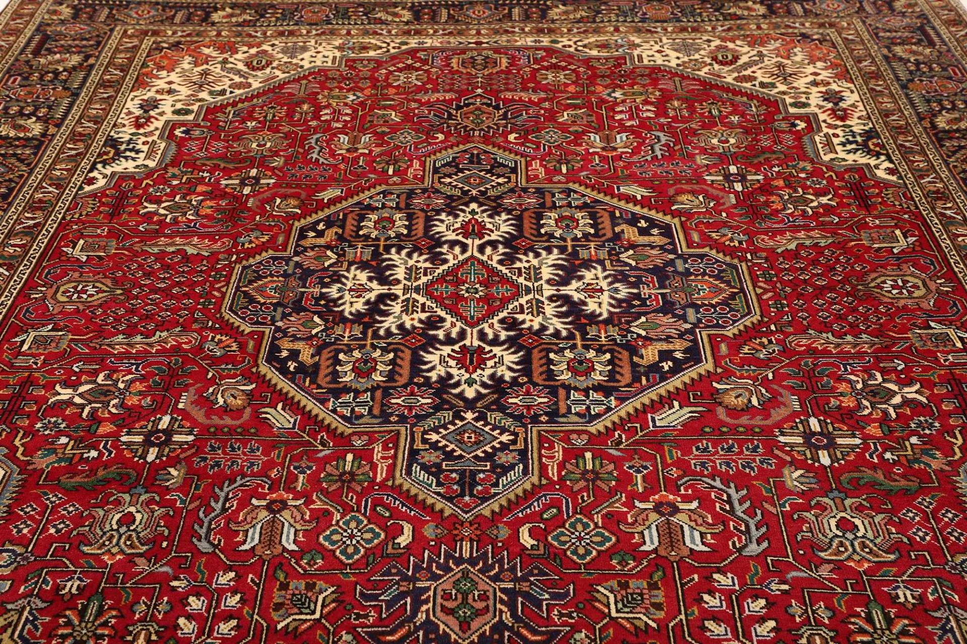 Hand-Knotted Wool Tabriz Persian Rug, 249 × 342 cm