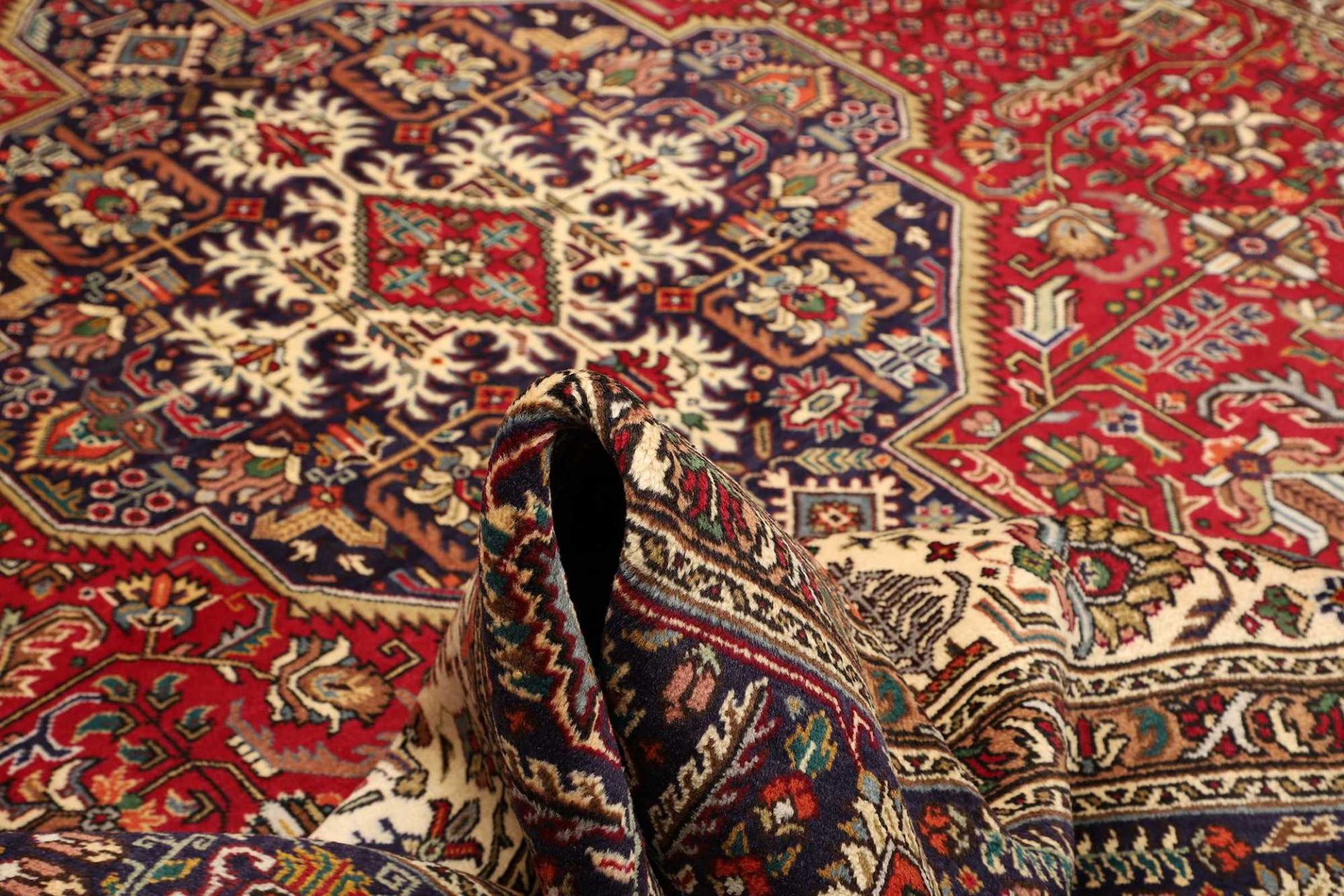 Hand-Knotted Wool Tabriz Persian Rug, 249 × 342 cm