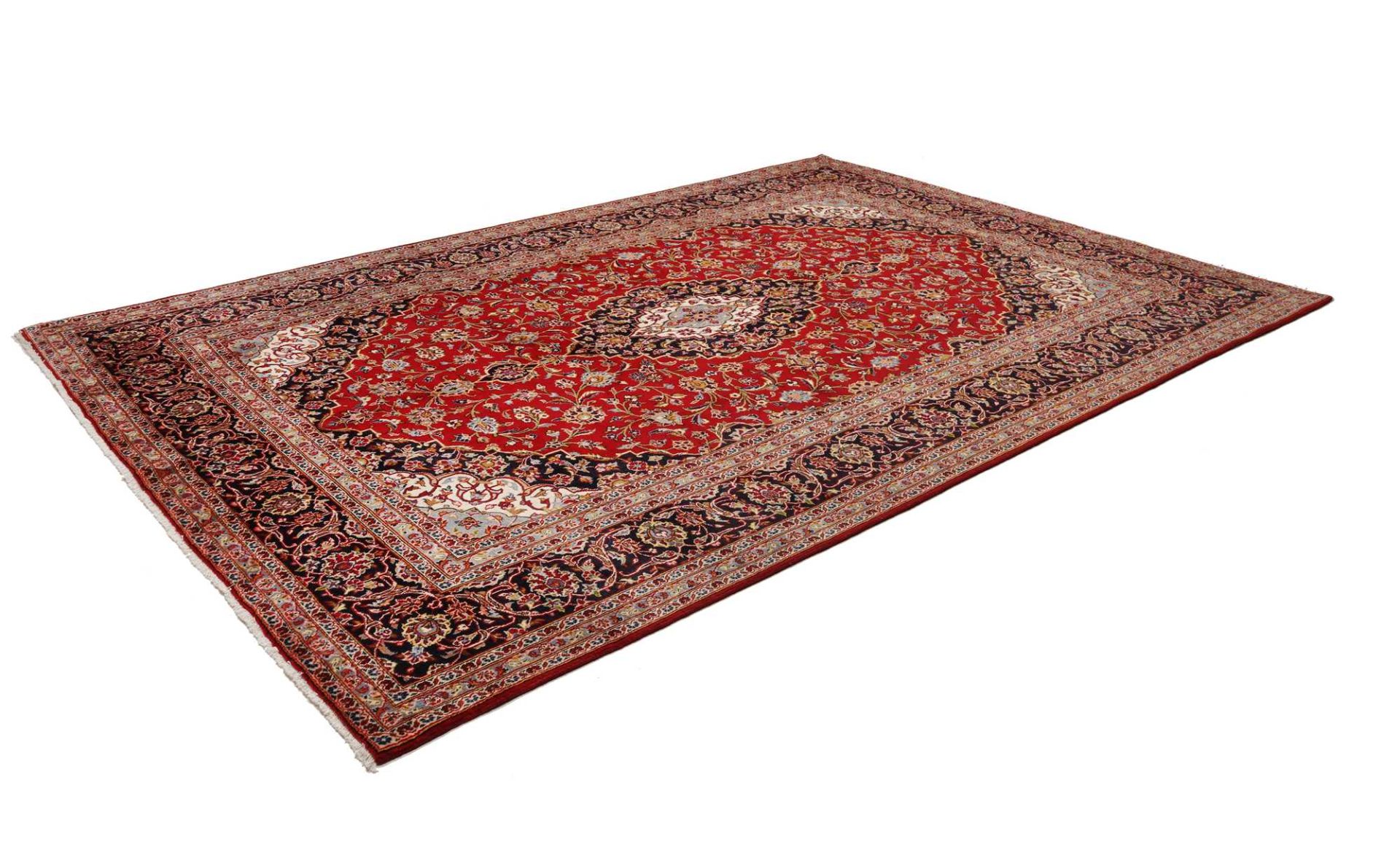 Kashan Persian Rug — hand-knotted, 246 × 354 cm, Wool