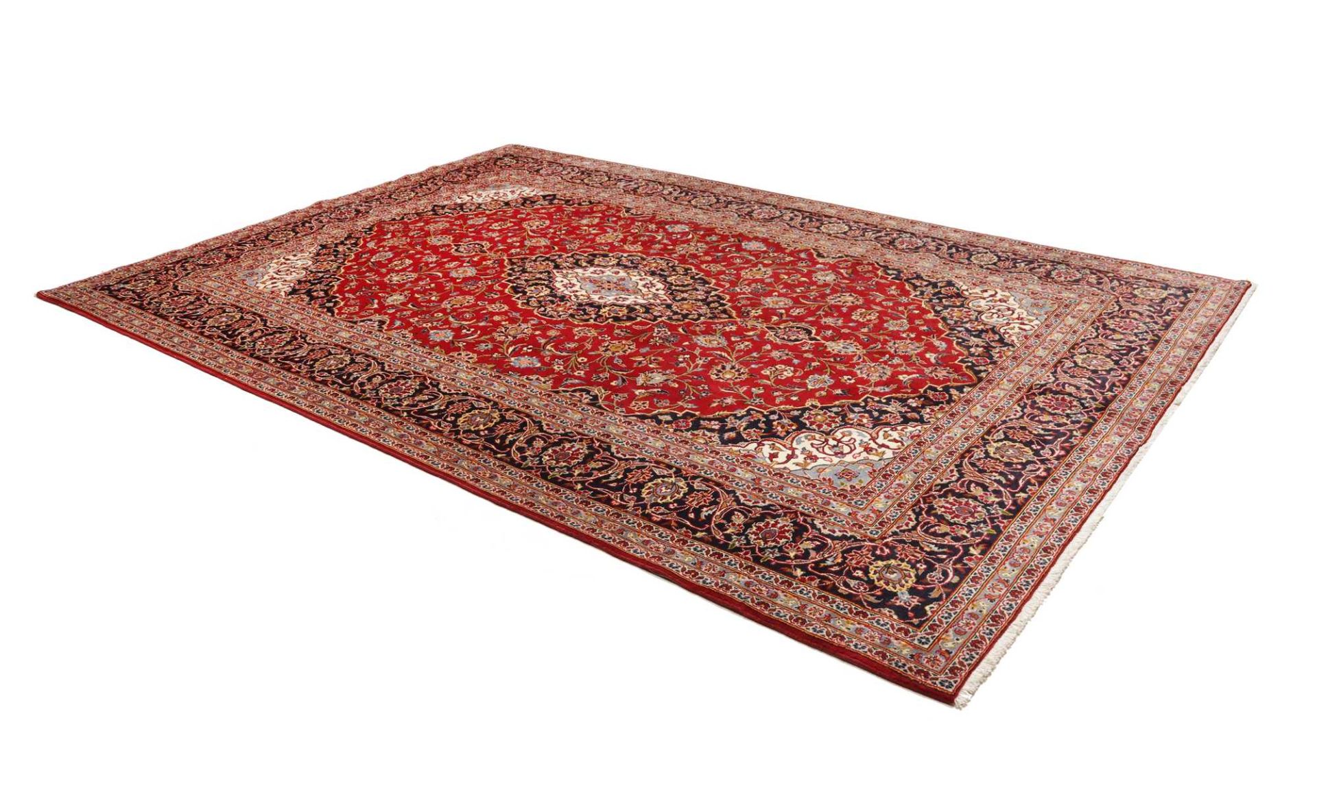 Kashan Persian Rug — hand-knotted, 246 × 354 cm, Wool