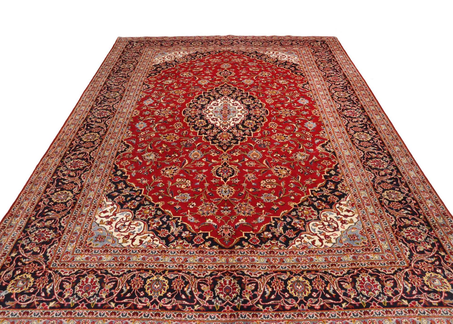 Kashan Persian Rug — hand-knotted, 246 × 354 cm, Wool