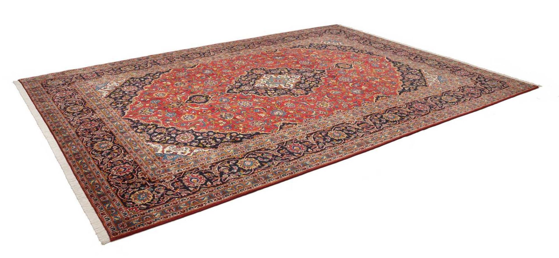 Kashan Persian Rug — hand-knotted, 264 × 359 cm, Wool