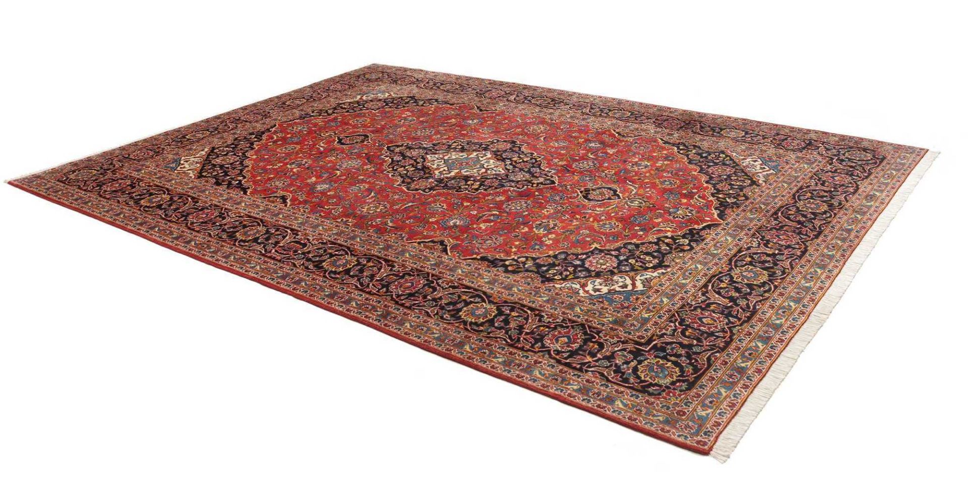 Kashan Persian Rug — hand-knotted, 264 × 359 cm, Wool