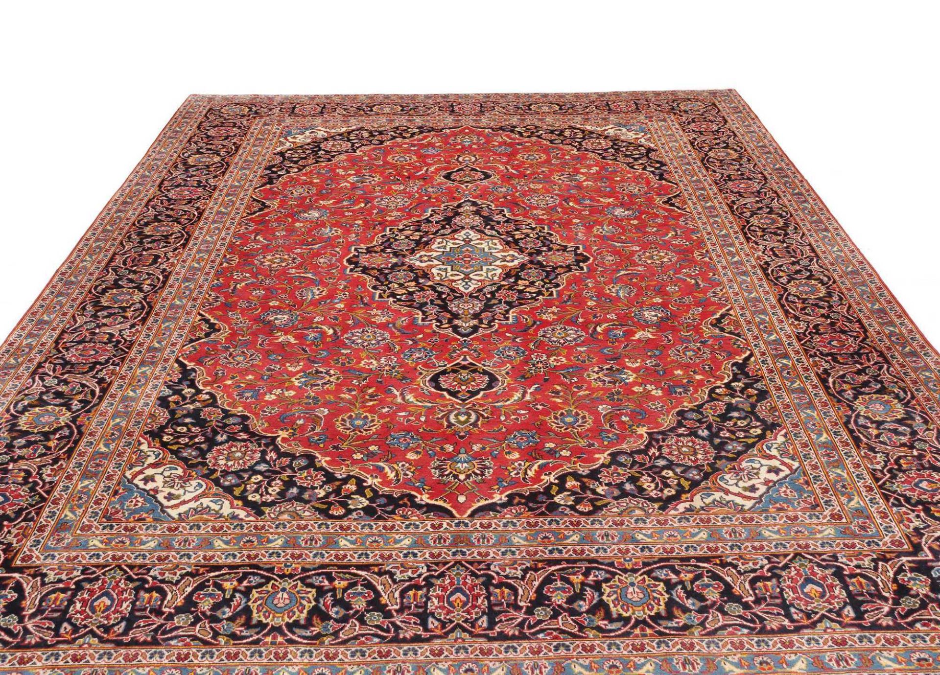 Kashan Persian Rug — hand-knotted, 264 × 359 cm, Wool