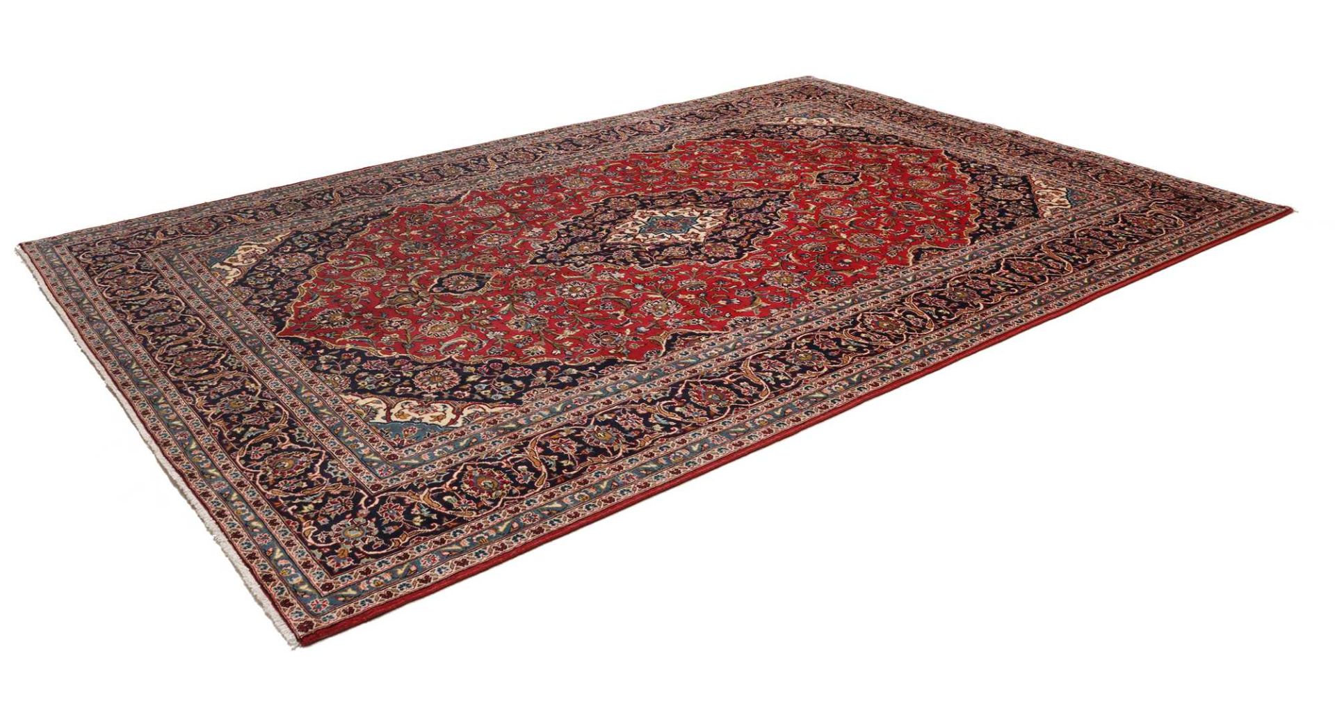 Kashan Persian Rug 245 × 359 cm, Wool, hand-knotted