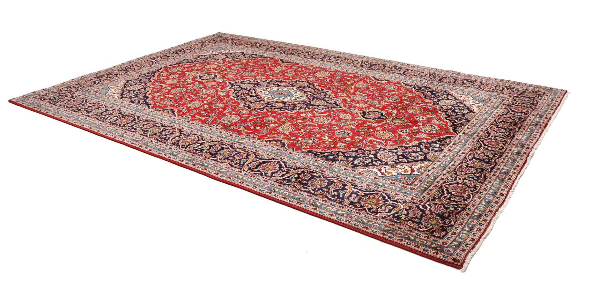 Kashan Persian Rug 245 × 359 cm, Wool, hand-knotted