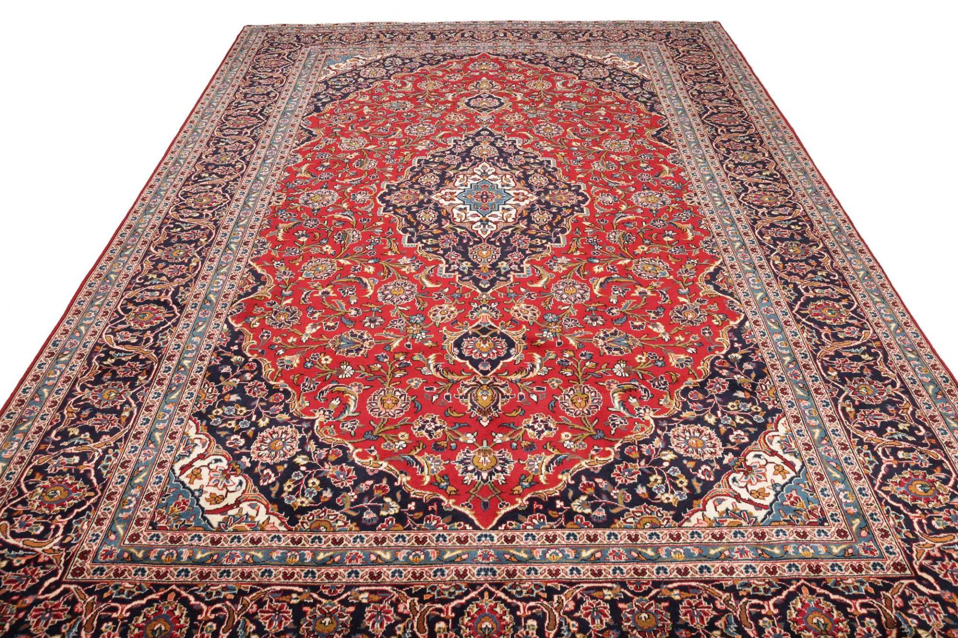 Kashan Persian Rug 245 × 359 cm, Wool, hand-knotted