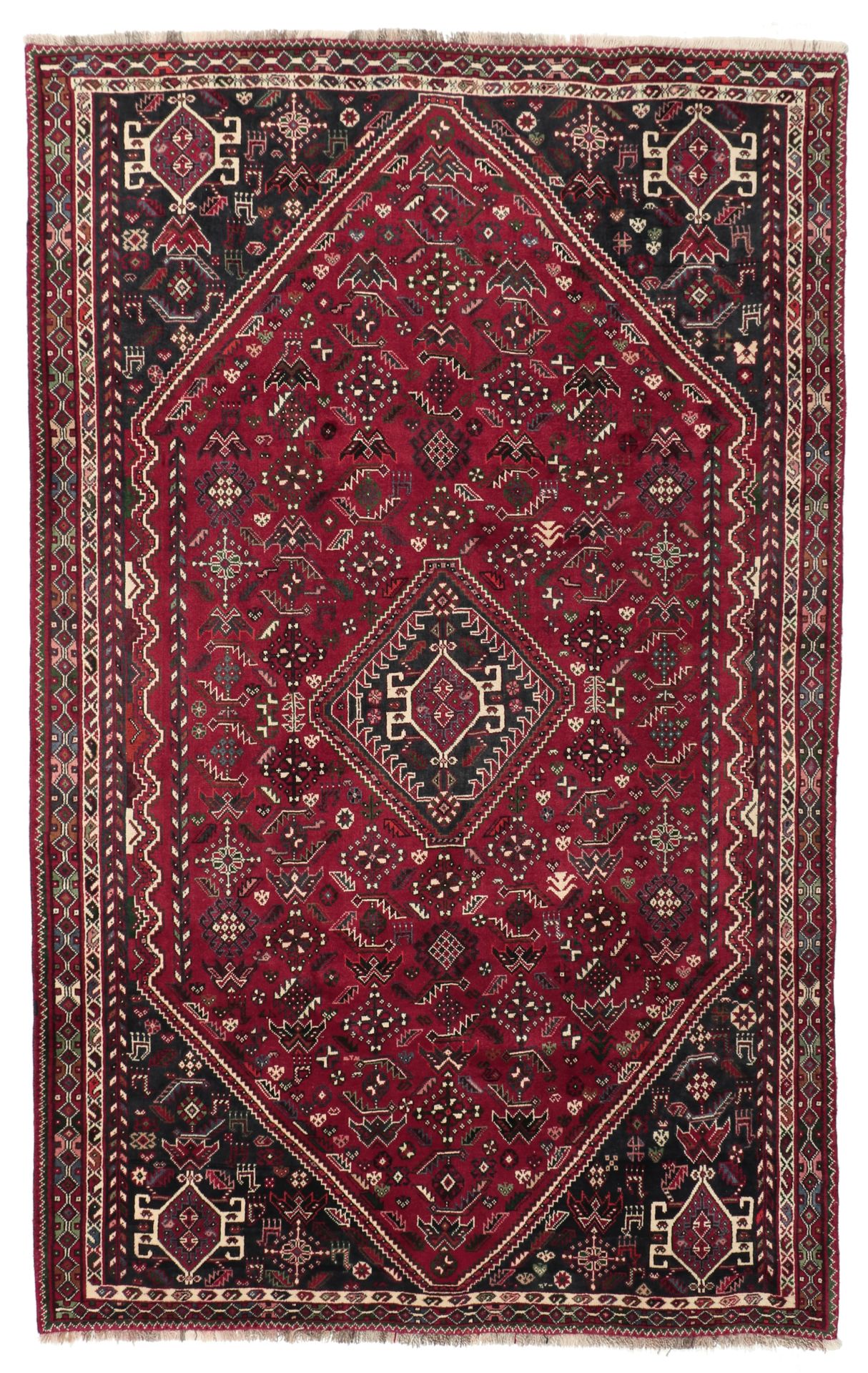 Qashqai Persian Rug 185 × 295 cm, Wool, hand-knotted