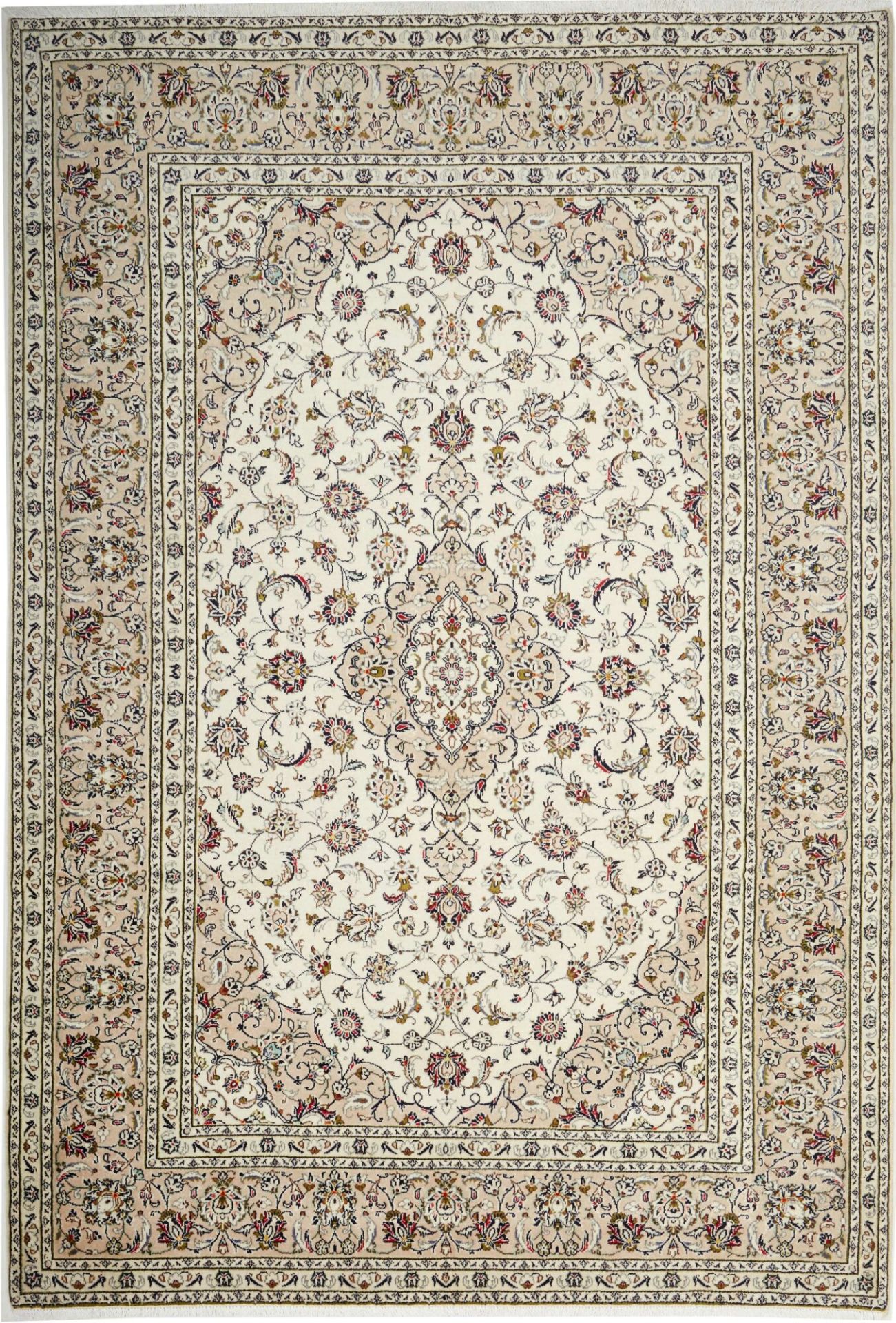 Kashan Persian Rug — hand-knotted, 201 × 289 cm, Wool
