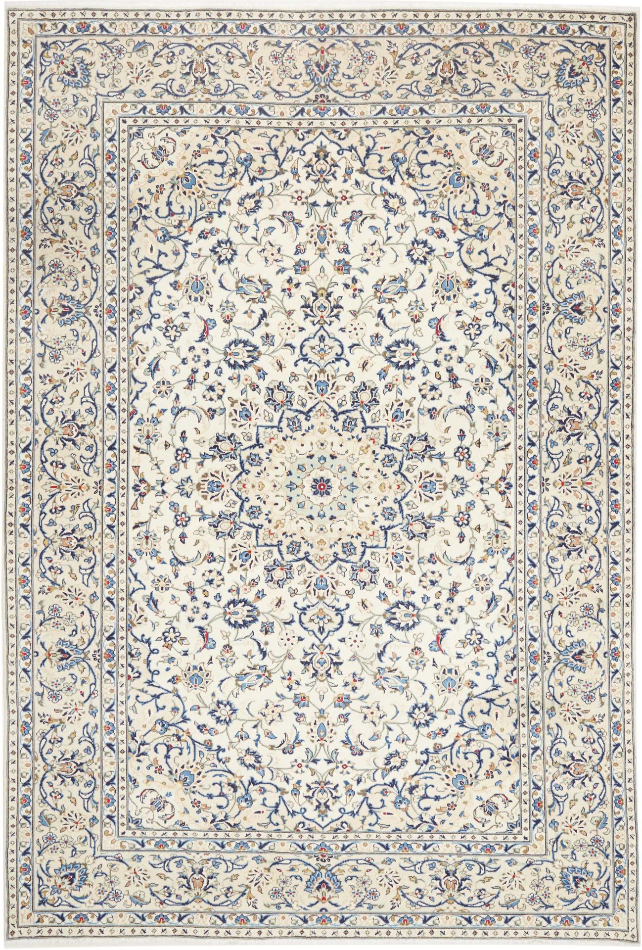 Kashan Persian Rug — hand-knotted, 201 × 294 cm, Wool