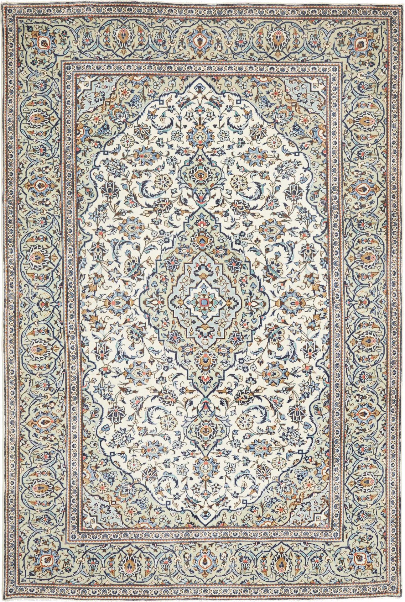 Kashan Persian Rug — hand-knotted, 193 × 284 cm, Wool