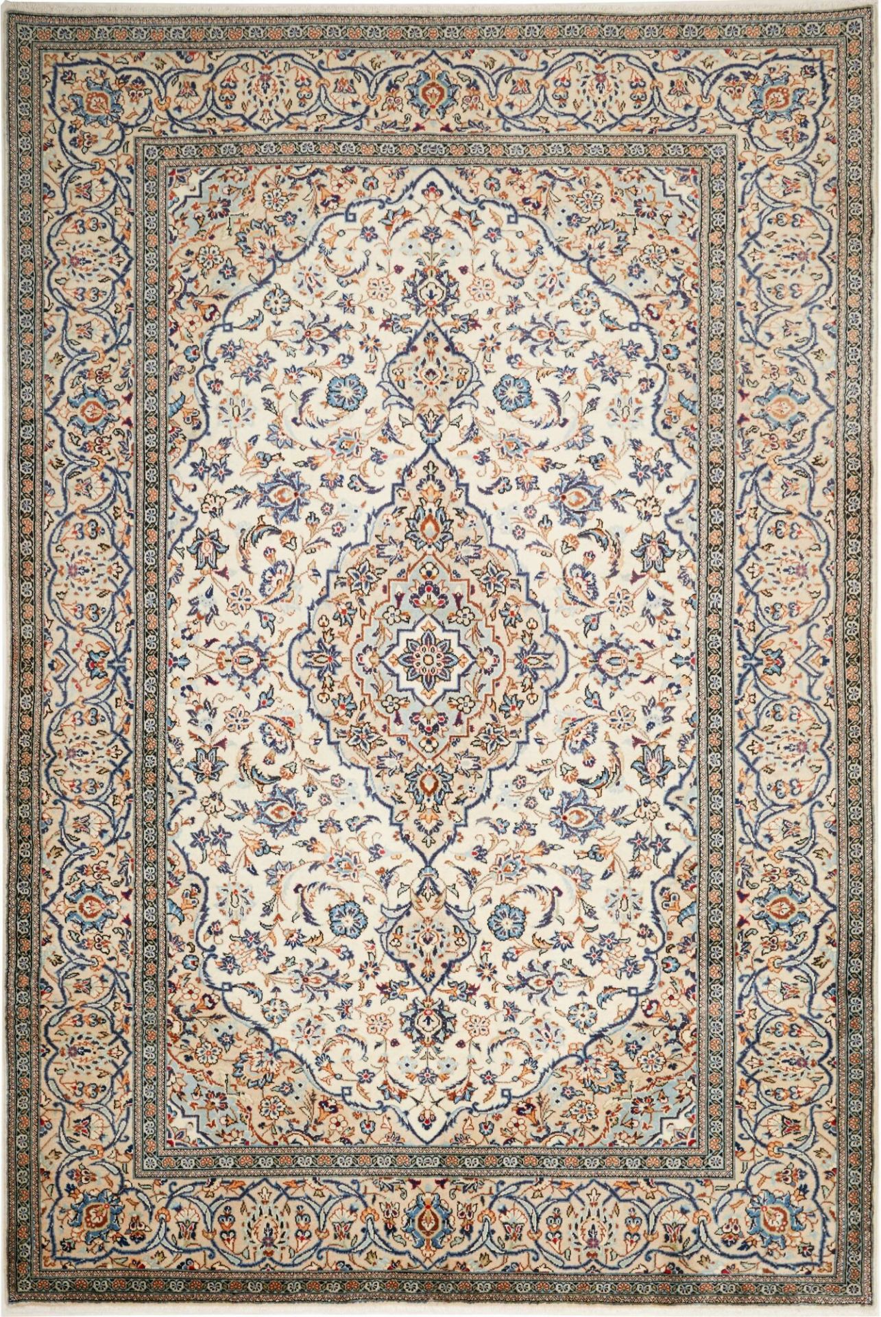 Kashan Persian Rug 201 × 296 cm, Wool, hand-knotted