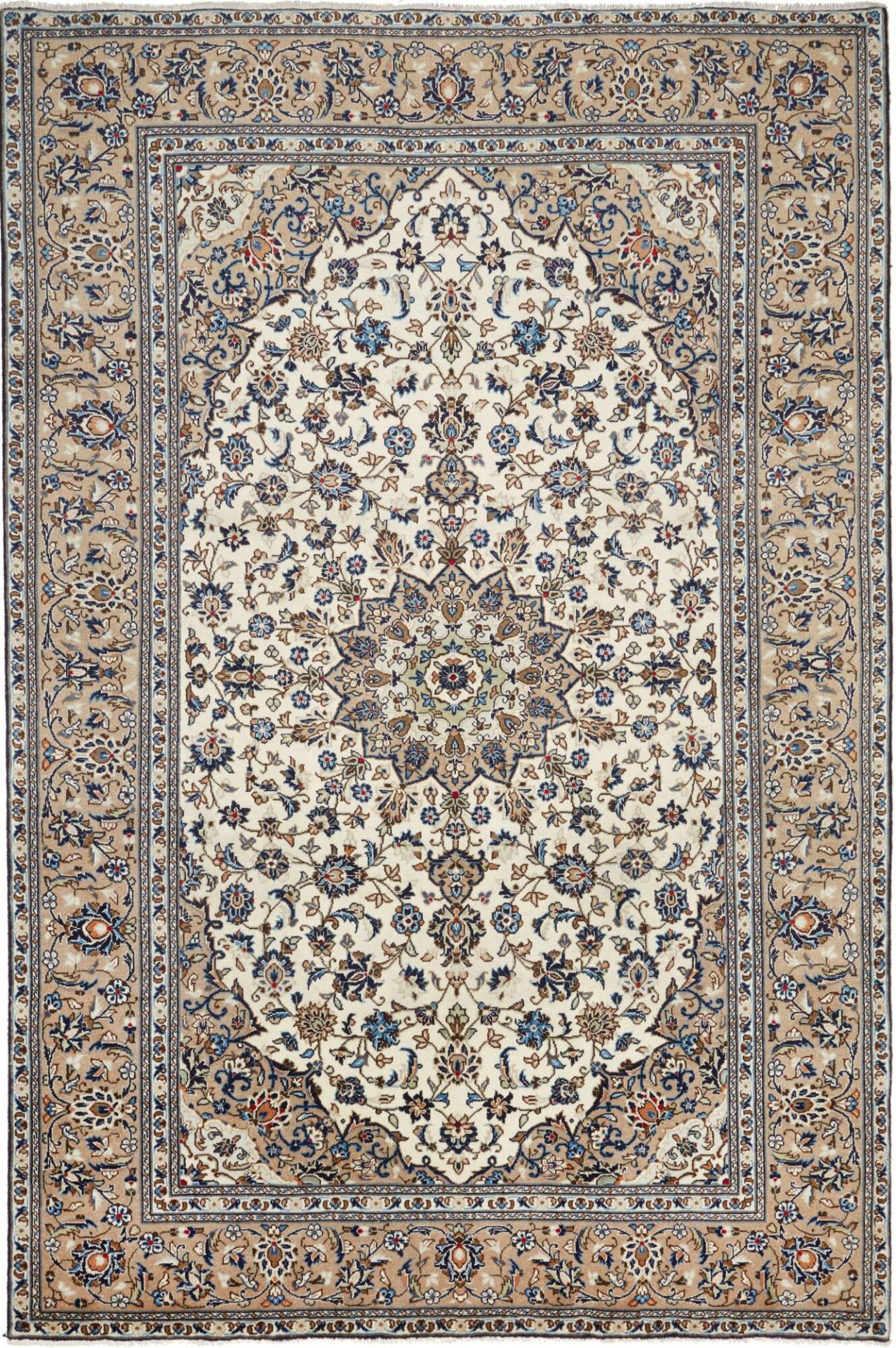 perserteppich-kashan-198-x-299-cm-schurwolle-handgeknupft-luxurios Hand-Knotted Wool Kashan Persian Rug, 198 × 299 cm