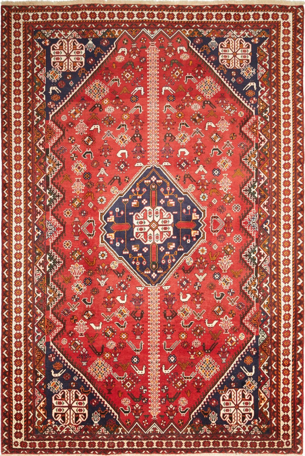 Qashqai Persian Rug 209 × 314 cm, Wool, hand-knotted
