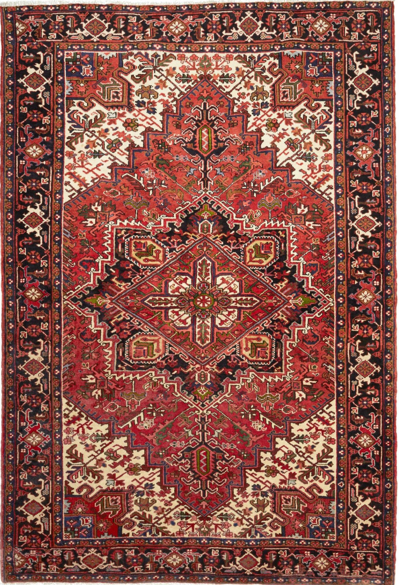 Heriz Persian Rug — hand-knotted, 207 × 306 cm, Wool