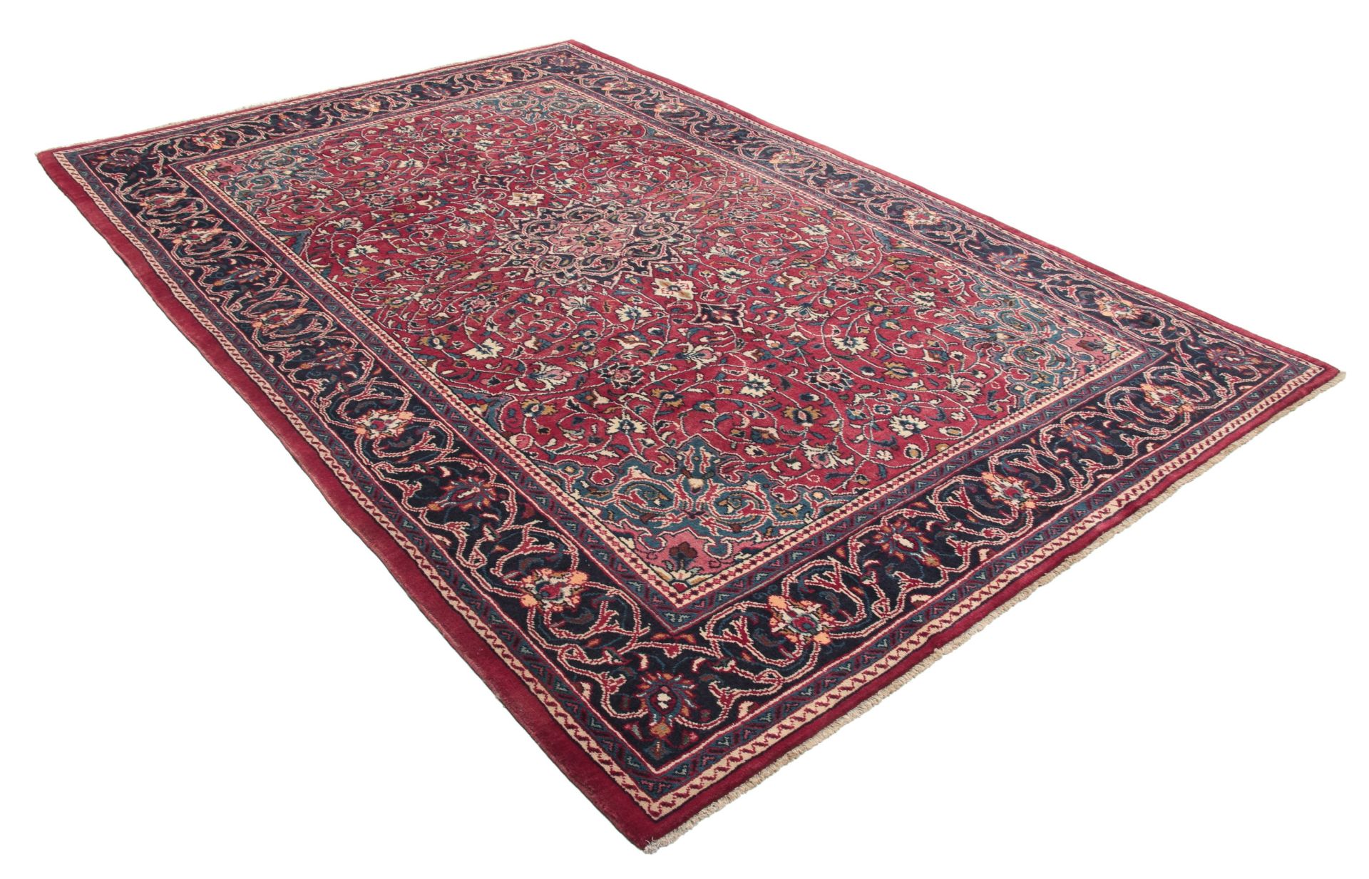 Hamadan Persian Rug 210 × 315 cm, Wool, hand-knotted