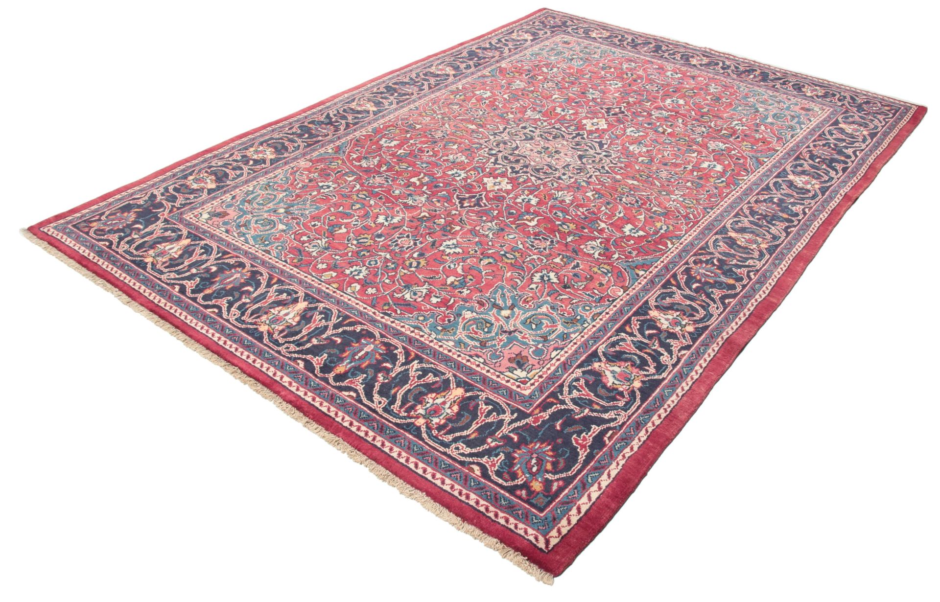 Hamadan Persian Rug 210 × 315 cm, Wool, hand-knotted
