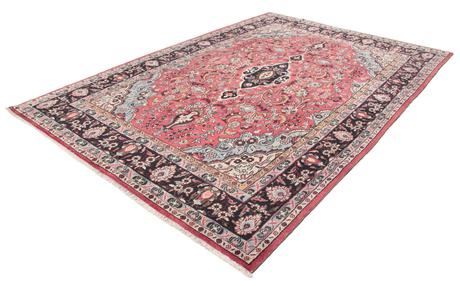 Hamadan Persian Rug — hand-knotted, 212 × 318 cm, Wool