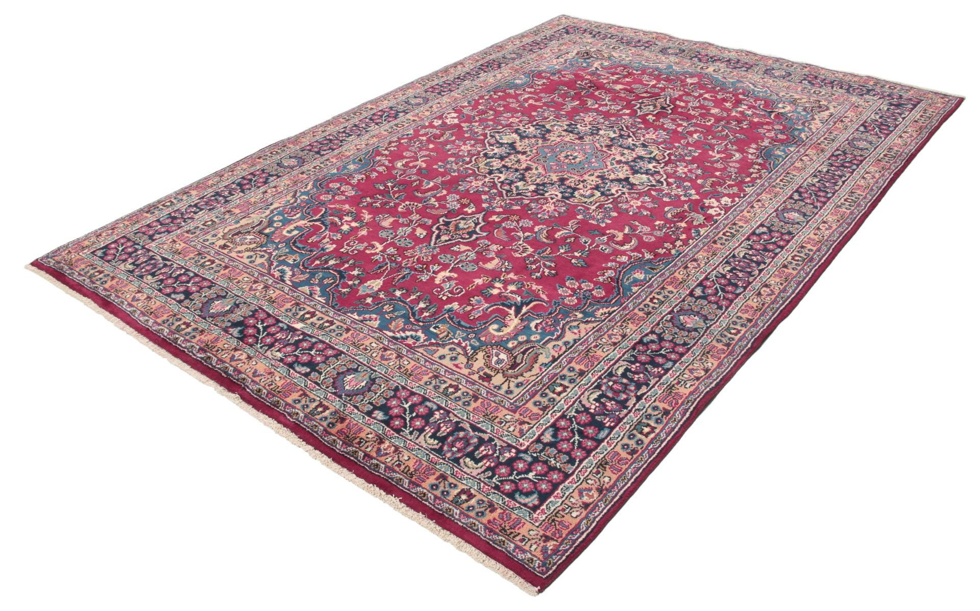 perserteppich-mashad-200-x-297-cm-wolle-handgeknupft-floral-2 Mashhad Persian Rug — hand-knotted, 200 × 297 cm, Wool