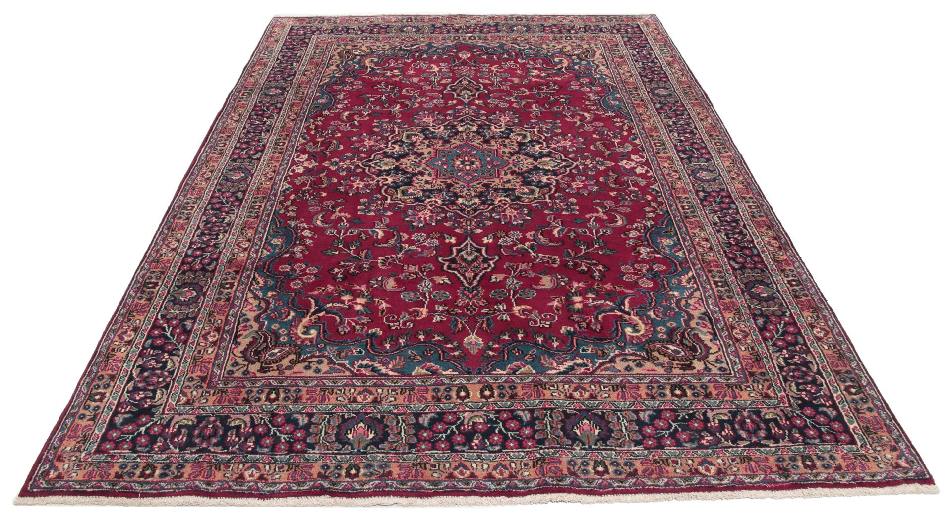 perserteppich-mashad-200-x-297-cm-wolle-handgeknupft-floral-3 Mashhad Persian Rug — hand-knotted, 200 × 297 cm, Wool