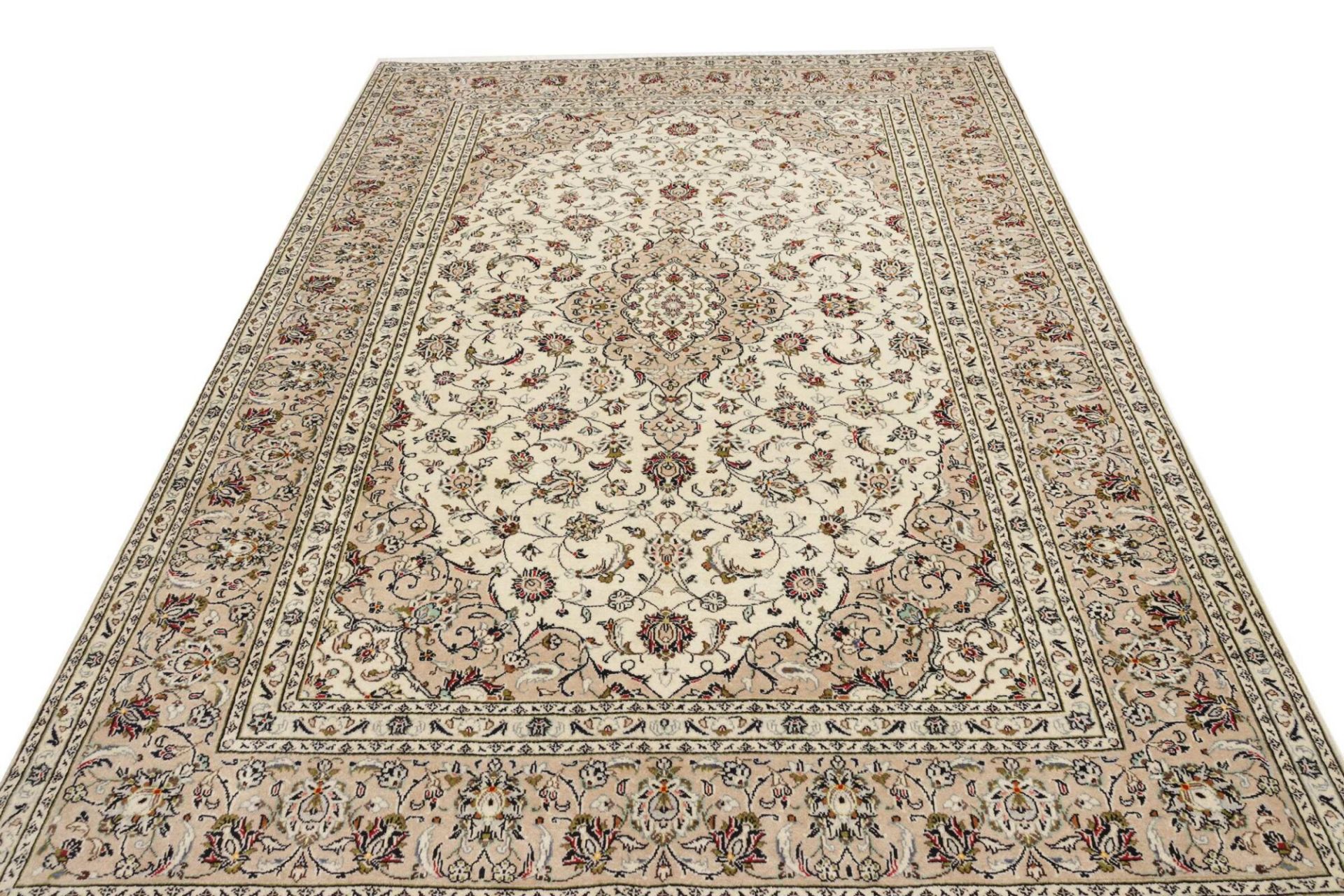 Kashan Persian Rug — hand-knotted, 201 × 289 cm, Wool