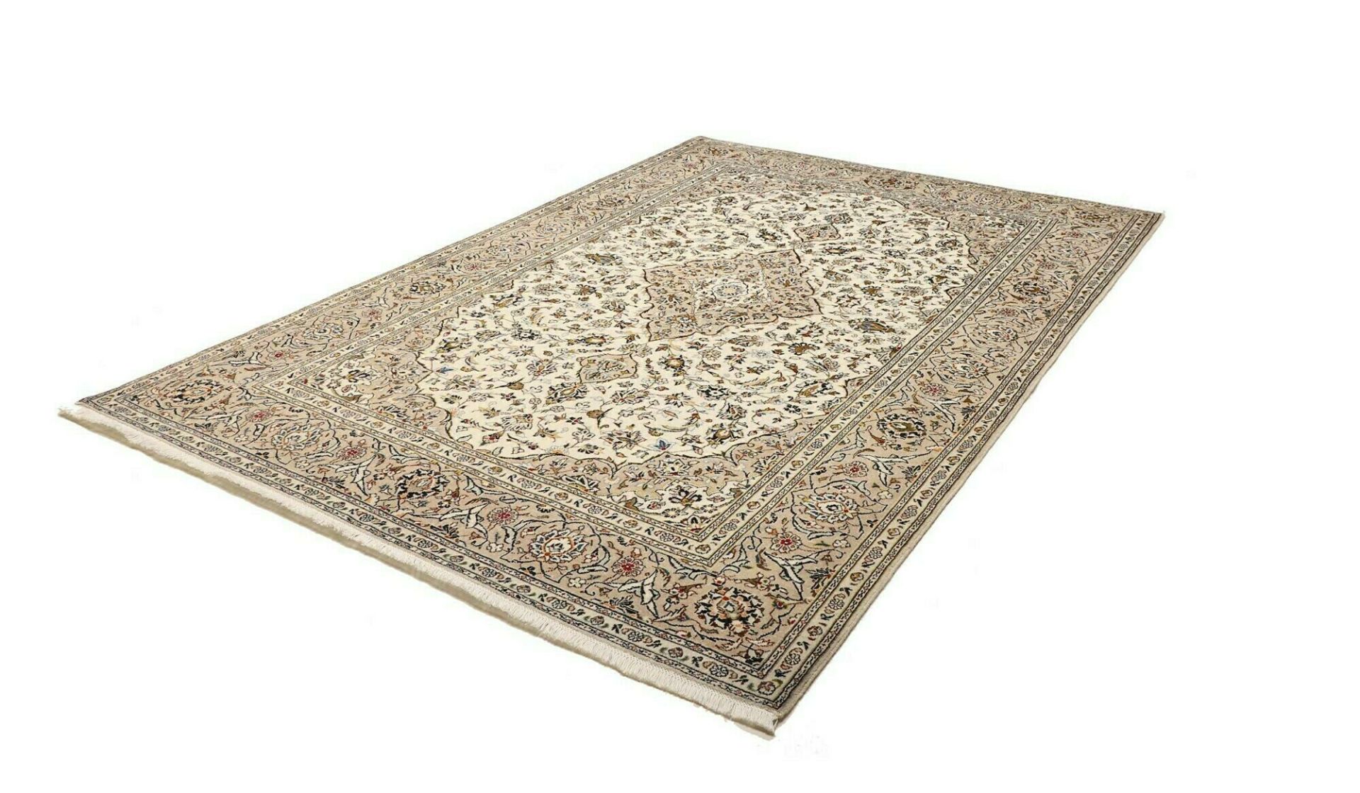 Kashan Persian Rug 196 × 292 cm, Wool, hand-knotted