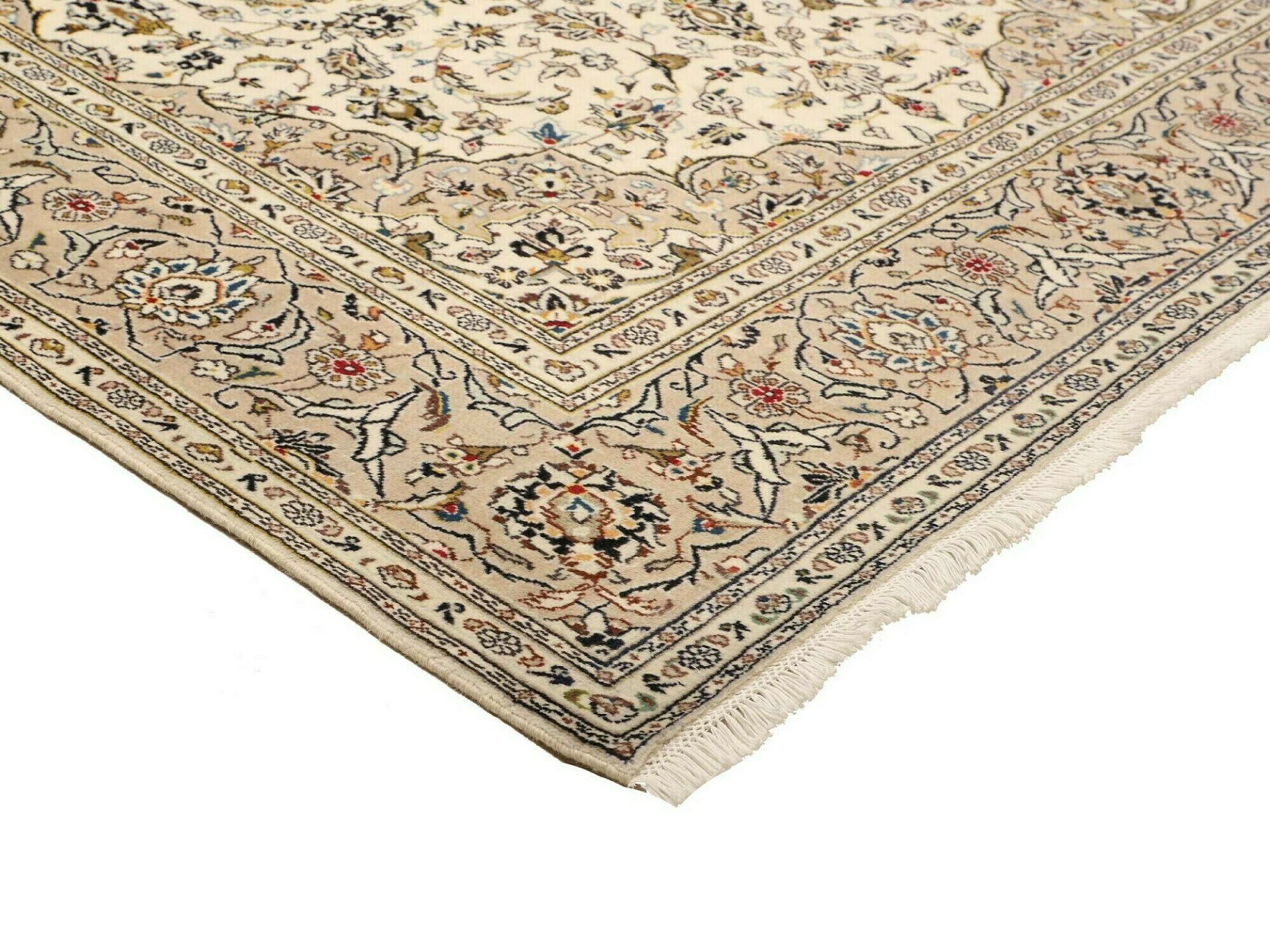 Kashan Persian Rug 196 × 292 cm, Wool, hand-knotted