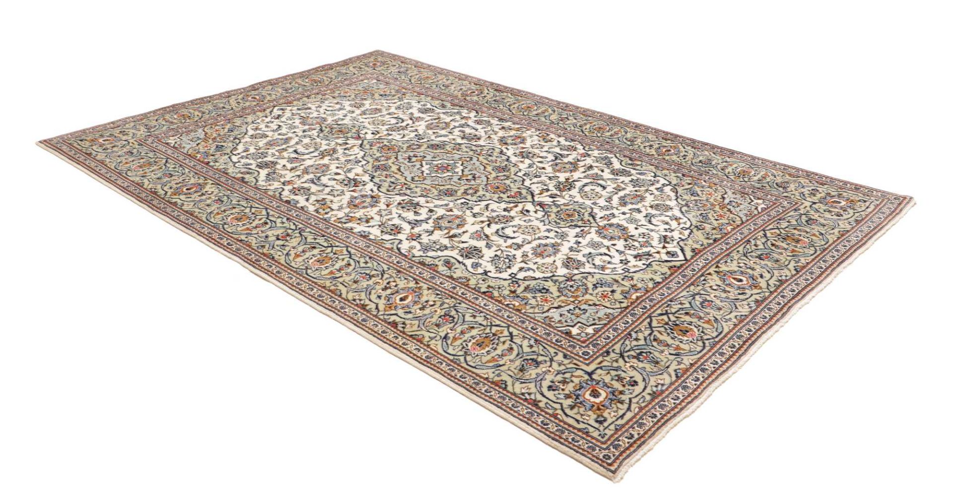 Kashan Persian Rug — hand-knotted, 193 × 284 cm, Wool